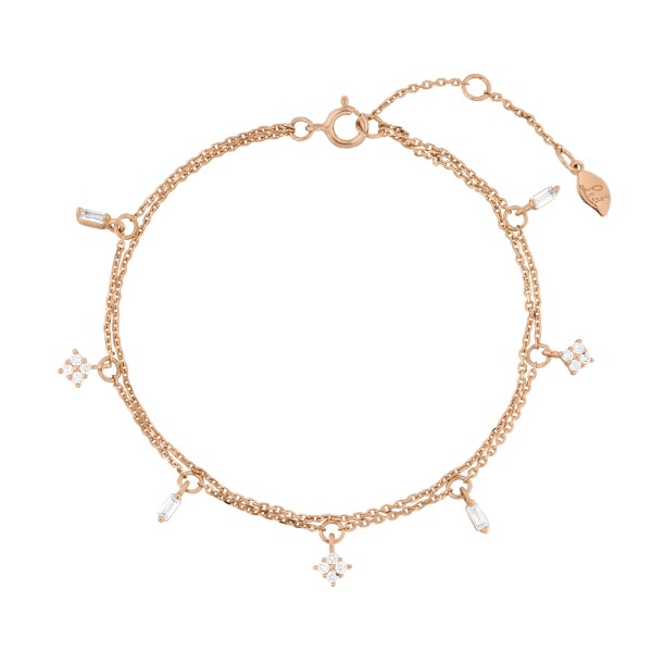 Armband 925 Ag Rosé vergoldet