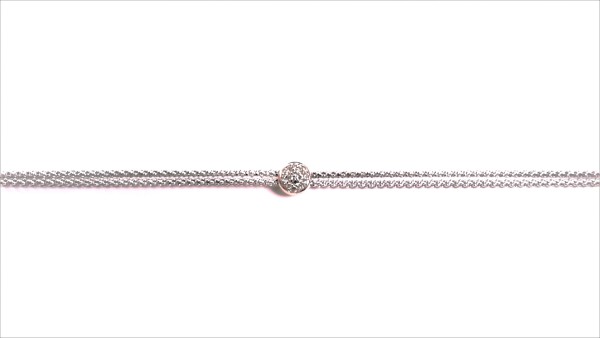 Armband 925 AG bic. rosé/weiss