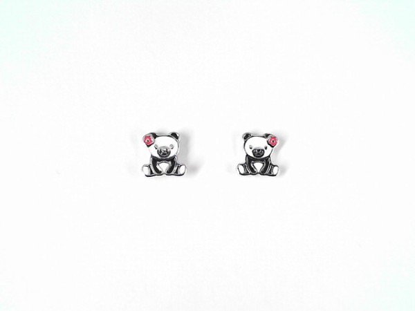 Kinderstecker Panda 925 Ag rhodiniert