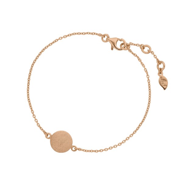 Armband Gravurplatte 925 Ag Rosé vergoldet